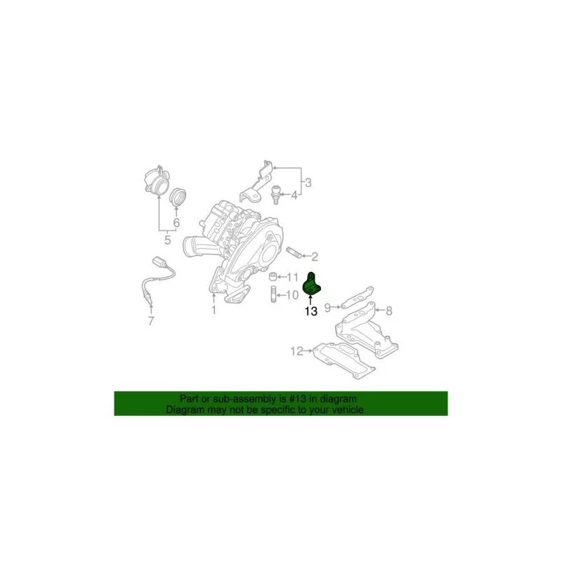 Support de turbocompresseur Audi d'origine 2013-2016 Q5 Q7 A6 Quattro 059-145-196-C