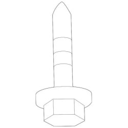 Boulon de fixation de traverse de transmission Audi d'origine N-909-913-02