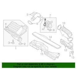 Joint de tube de connecteur Audi d'origine WHT-001-386