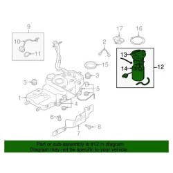 Ensemble de pompe à carburant d'origine Audi Q5 Premium Prestige 2009-2012 8R0-919-051-N-001