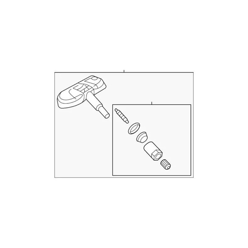 Capteur de Système de Surveillance de la Pression des Pneus Audi d'Origine 1K0-907-253-D