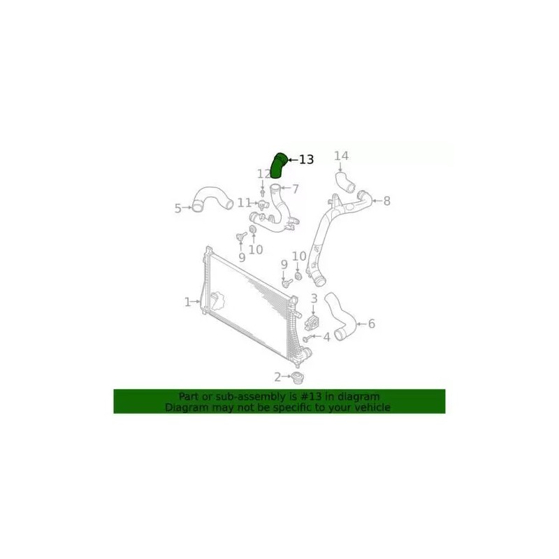 Tuyau arrière authentique Audi 6C0-145-838-A