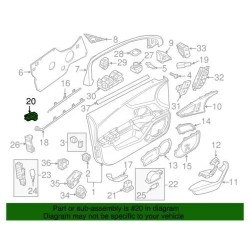 Lampe de courtoisie Audi d'origine 4G0-947-355-B