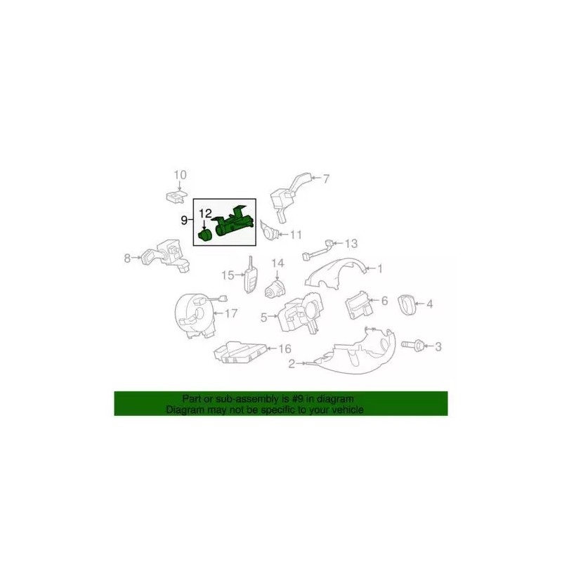 Blocage de direction Audi d'origine 1K0-905-841