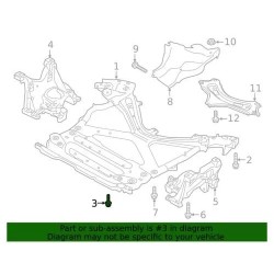 Boulon de support moteur authentique Audi 2018-2022 SQ5 A6 Quattro Prestige N-912-535-01