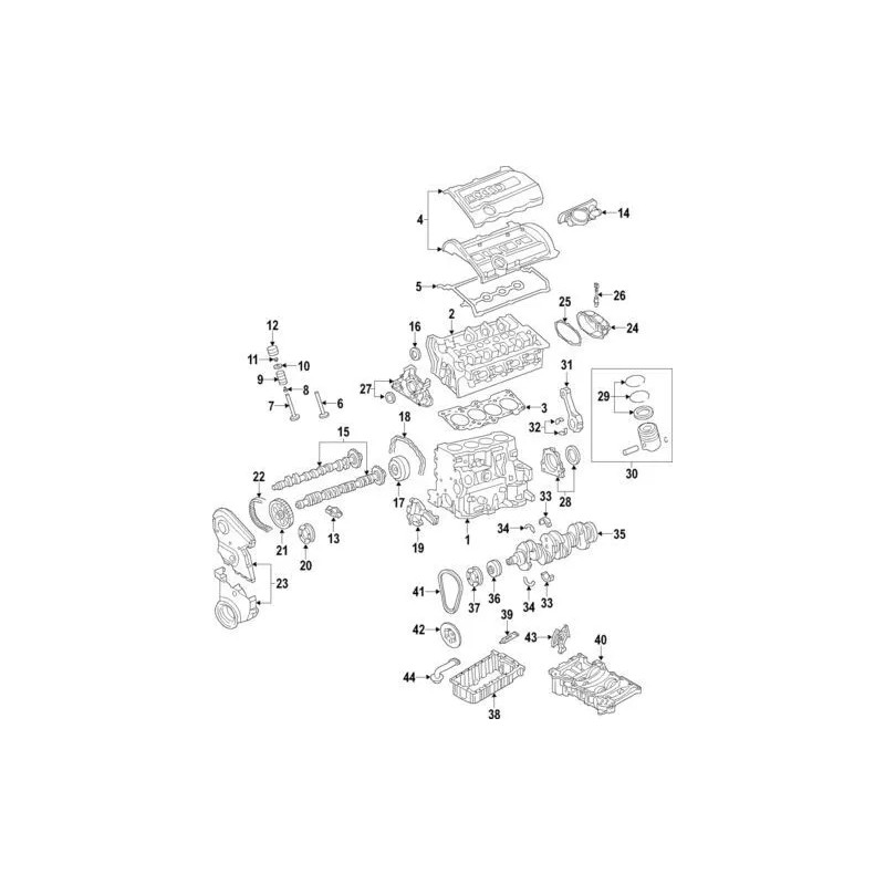 Tendeur de chaîne de distribution Audi d'origine 2005-2015 A4 Quattro TT A3 06F-109-217-A