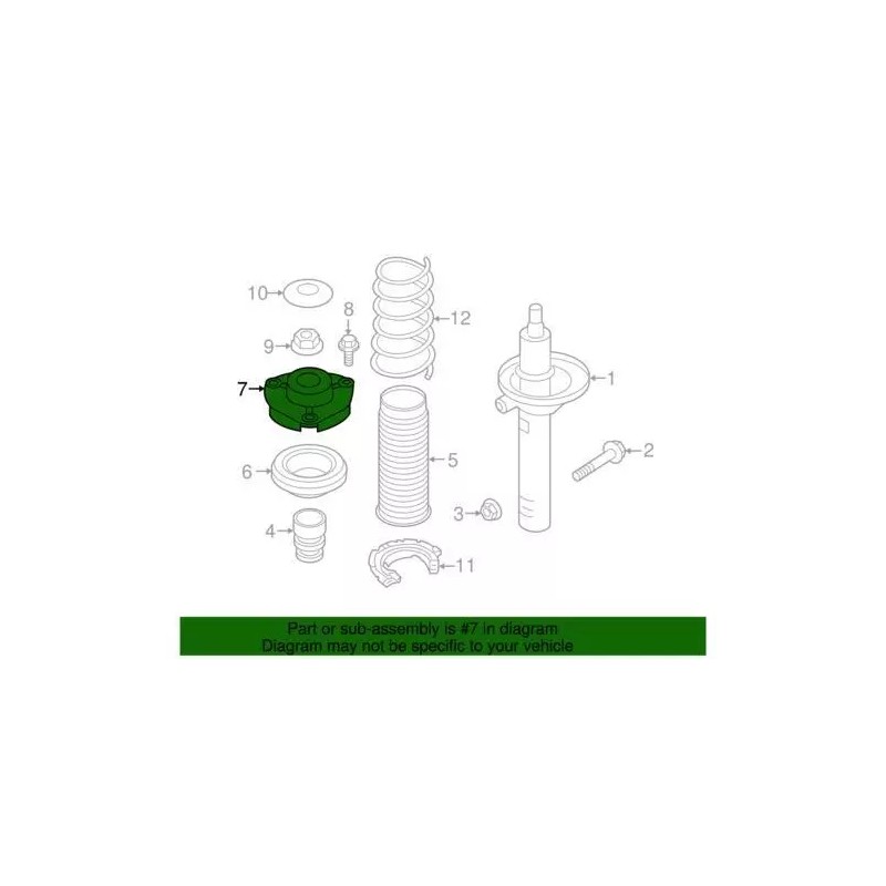 Support d'amortisseur Audi d'origine 5Q0-412-331-E