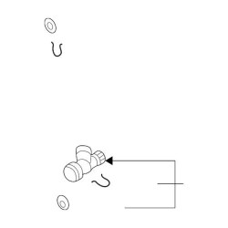 Adaptateur de Durite de Liquide de Refroidissement Authentique Audi Volkswagen 1998-2010 Beetle Golf 6Q0-122-291-F