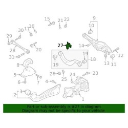 Support de capteur de vitesse arrière d'origine Audi Q3 Premium Plus 2019-2022 5Q0-614-167-B