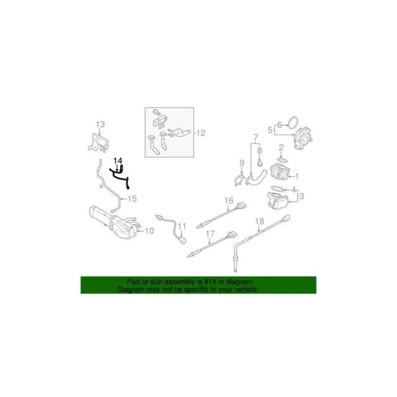 Durite de dépression d'origine Audi 1K0-131-552-A