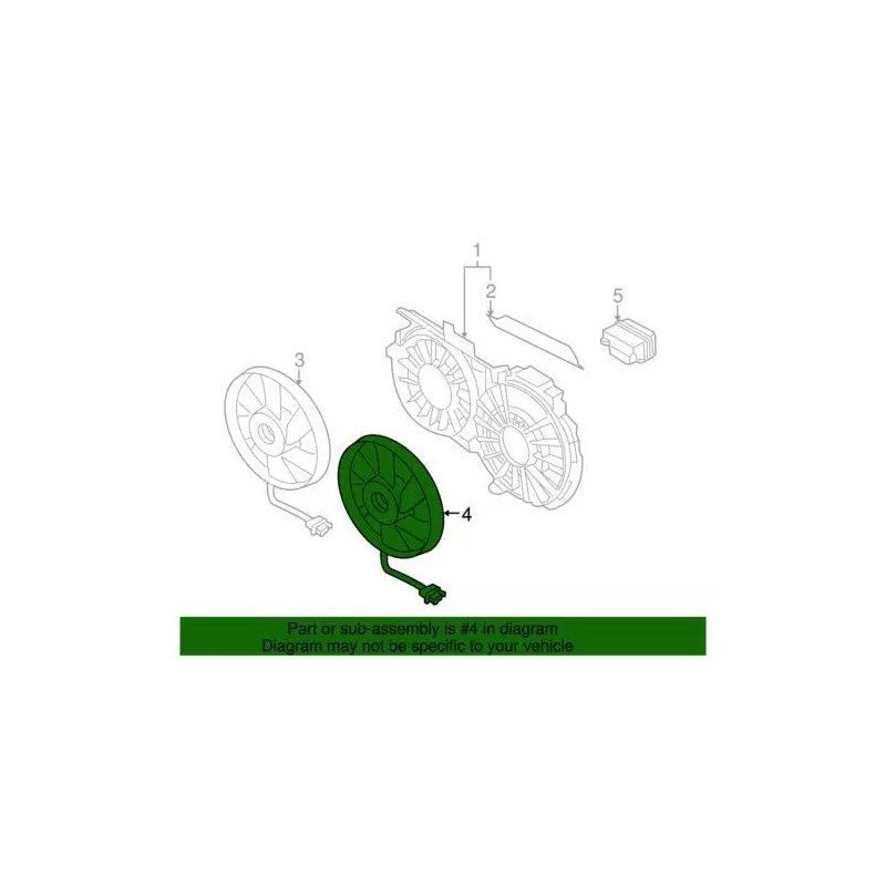 Ventilateur et moteur Audi d'origine 8E0-959-455-L