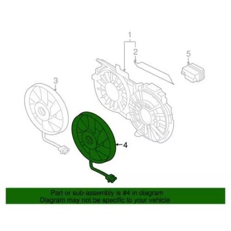 Ventilateur et moteur Audi d'origine 8E0-959-455-L Ventilateur et moteur Audi d'origine 8E0-959-455-L