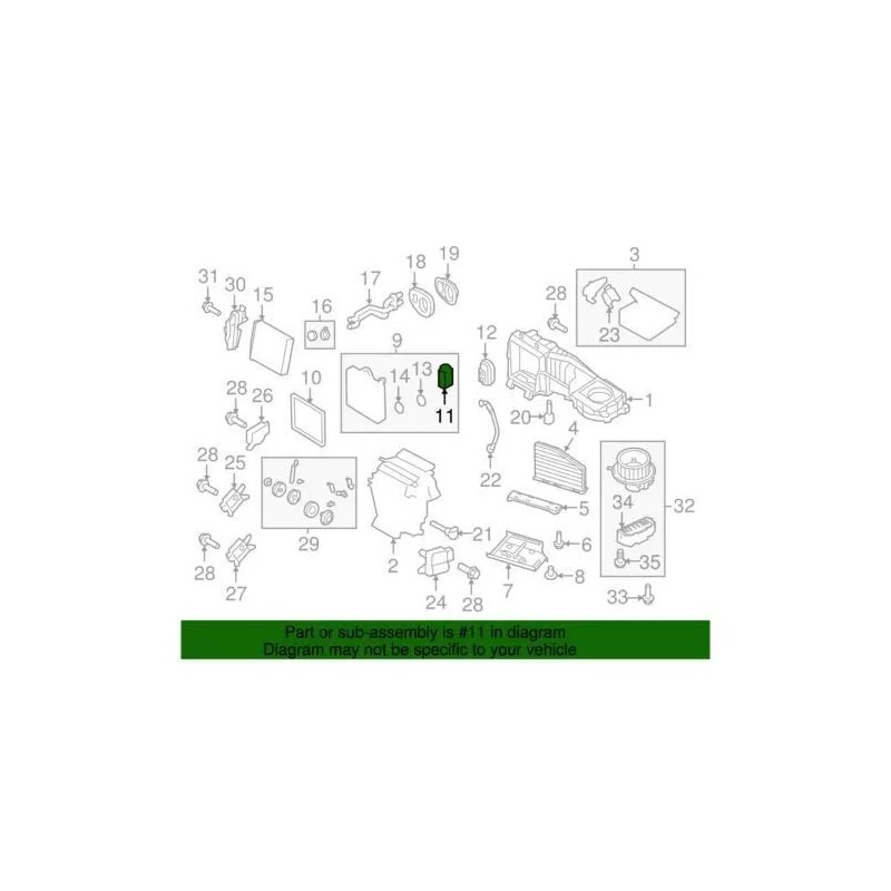 Vanne d'expansion d'origine Audi 8U0-820-679