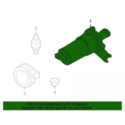 Pompe à eau auxiliaire authentique Audi 2003-2015 A3 Quattro R8 3.6L 3D0-965-561-D