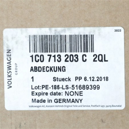 02-10 VW Volkswagen BEETLE Couvre Levier de Vitesse Noir 1C0713203C2QL Pièce d'Origine NEUF 02-10 VW Volkswagen BEETLE Couvre Levier de Vitesse Noir 1C0713203C2QL Pièce d'Origine NEUF