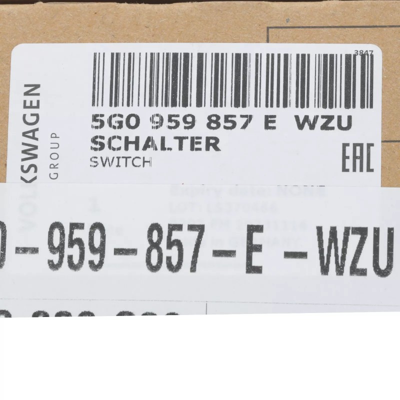 Nouveau commutateur de fenêtre OEM Volkswagen Atlas Golf GTI 2016-2023 5G0-959-857-E-WZU