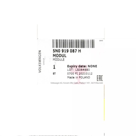 Pompe à carburant côté passager droit VW Volkswagen Tiguan 2008-2013 d'origine Pompe à carburant côté passager droit VW Volkswagen Tiguan 2008-2013 d'origine