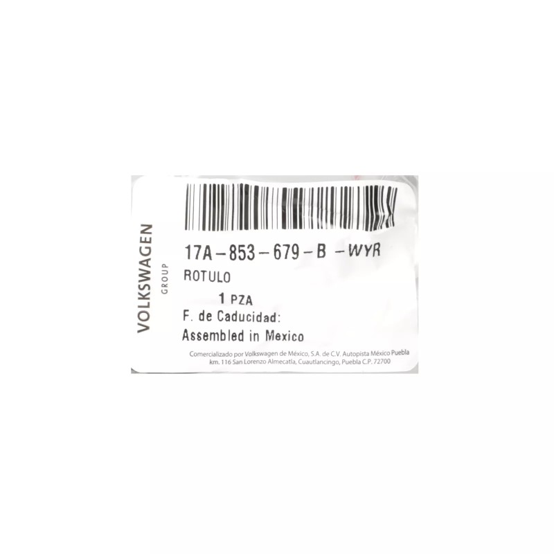 Emblème de calandre pour Volkswagen Jetta GLI 2019-2021 OEM NOUVEAU 17A-853-679-B-WYR