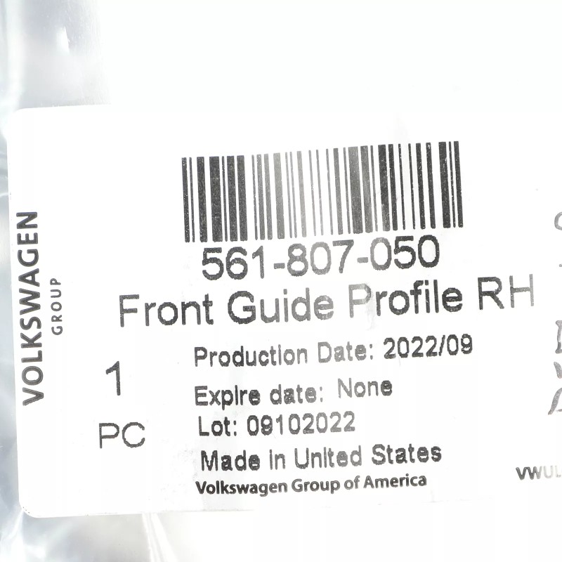 Nouveau support de guidage droit OEM Volkswagen Passat 2016-2019 561-807-050