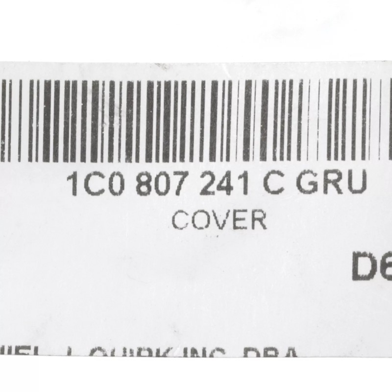 Nouveau cache-œil de crochet de remorquage OEM VW Volkswagen Beetle 1C0-807-241-C-GRU