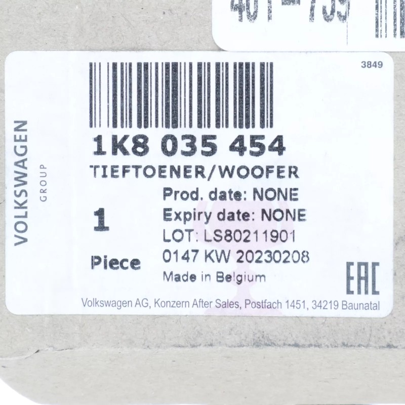 NOUVEAU Haut-parleur de porte arrière OEM Volkswagen Golf GTI 2010-2014 1K8-035-454