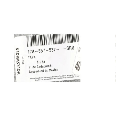 Couvercle de rétroviseur OEM 2019-2021 Volkswagen Jetta Jetta GLI NOUVEAU 17A-857-537-GRU Couvercle de rétroviseur OEM 2019-2021 Volkswagen Jetta Jetta GLI NOUVEAU 17A-857-537-GRU