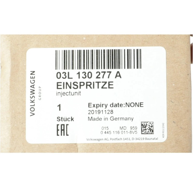 Injecteur de carburant diesel TDI VW Volkswagen Jetta Golf Beetle GENUINE OEM 03L130277A