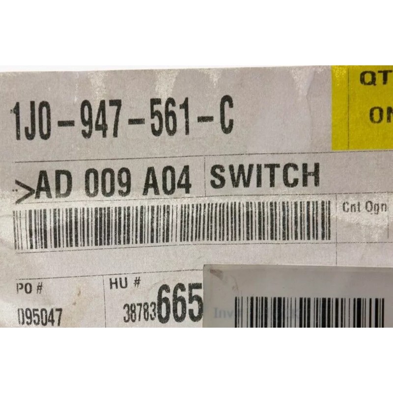 Nouveau véritable interrupteur de frein d'urgence OEM VW Volkswagen sur poignée de frein à main 1J0947561C