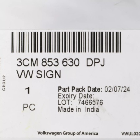 Nouvel emblème OEM Volkswagen Taos Atlas 2020-2023 8W0-945-071 Nouvel emblème OEM Volkswagen Taos Atlas 2020-2023 8W0-945-071