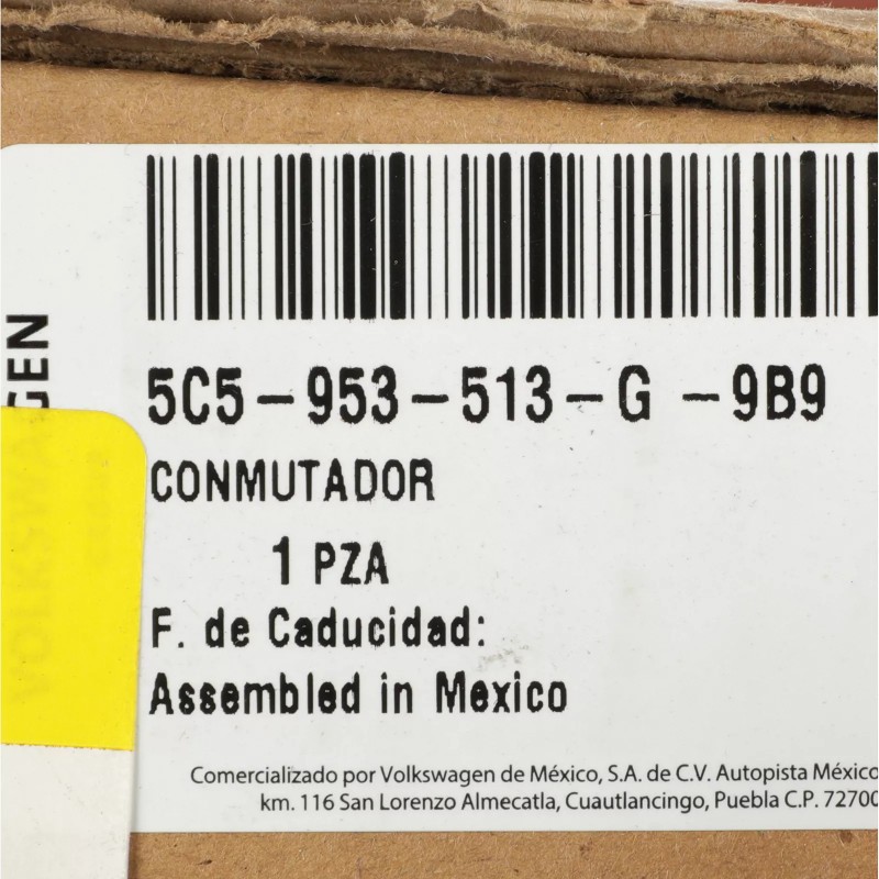 Commutateur multifonction de régulateur de vitesse d'origine OEM pour VW Volkswagen Beetle 2012-2018