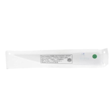 Nouvelle plaque signalétique OEM Volkswagen Jetta 2019-2021 17A-853-688-G-DPJ Nouvelle plaque signalétique OEM Volkswagen Jetta 2019-2021 17A-853-688-G-DPJ
