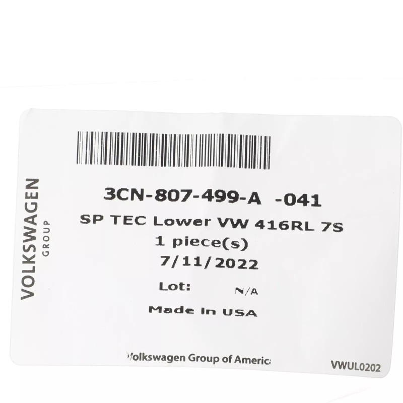 Nouveau cache-œil de remorquage OEM Volkswagen Atlas 2021-2023 3CN-807-499-A-041