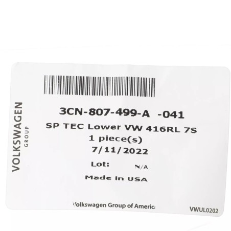 Nouveau cache-œil de remorquage OEM Volkswagen Atlas 2021-2023 3CN-807-499-A-041 Nouveau cache-œil de remorquage OEM Volkswagen Atlas 2021-2023 3CN-807-499-A-041