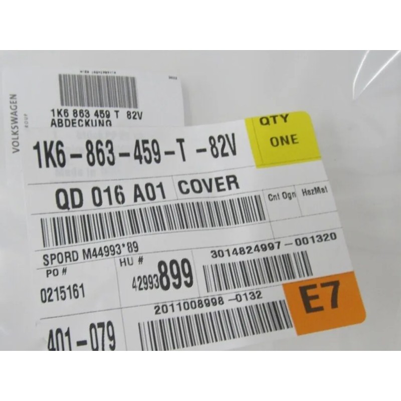 Cache de garniture de verrouillage arrière noir titane pour VW Volkswagen Golf GTI Rabbit 2006-2013