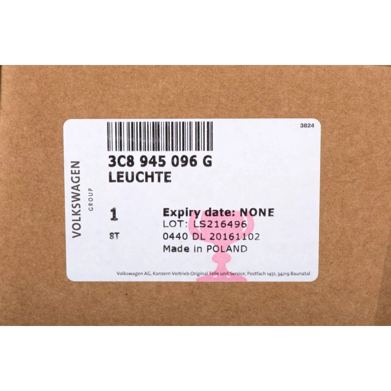 Feu arrière extérieur côté passager VW Volkswagen CC 2009-2012 OEM NEUF 3C8945096G