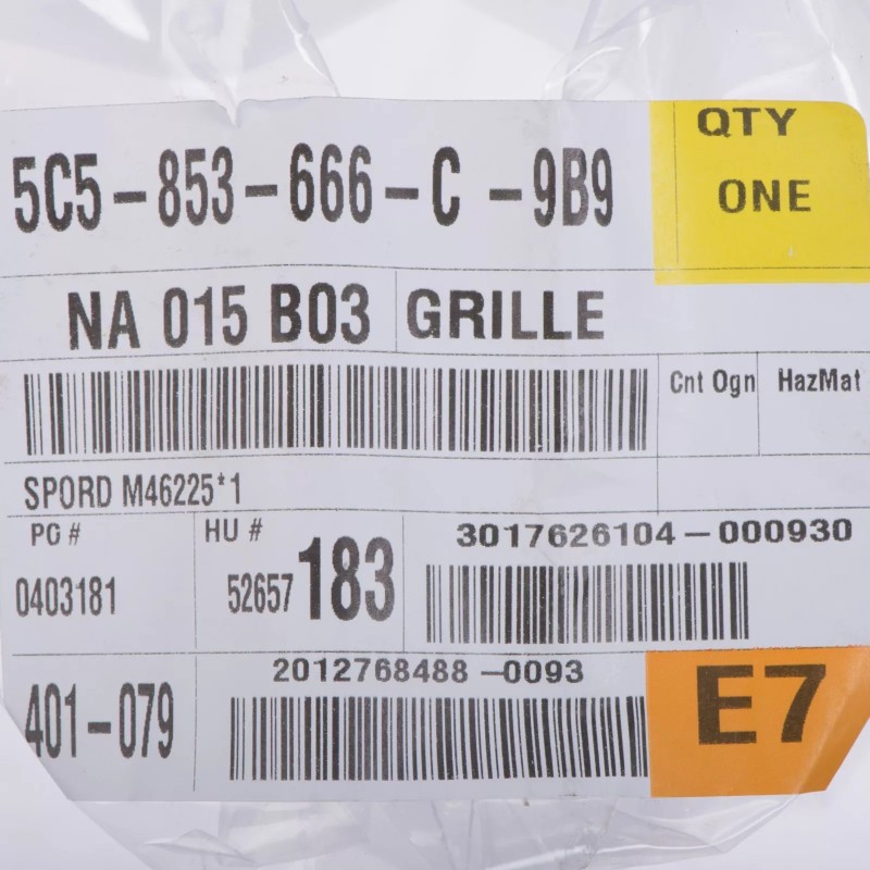 Grille de pare-chocs avant droite pour VW Volkswagen Beetle COUPE & Beetle Convertible 2012-2016