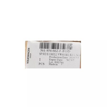 Calandre NEUVE Volkswagen Passat 2016-2019 OEM 561-854-662-J-FOD Calandre NEUVE Volkswagen Passat 2016-2019 OEM 561-854-662-J-FOD