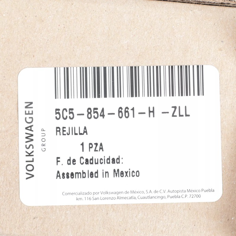 Nouvelle calandre extérieure gauche OEM Volkswagen Beetle 2018-2019 5C5-854-661-H-ZLL