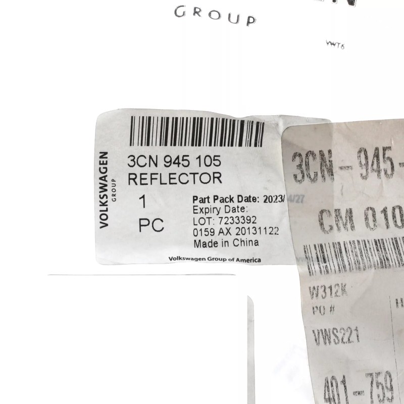 Nouveau réflecteur extérieur gauche OEM Volkswagen Atlas 2021-2023 3CN-945-105