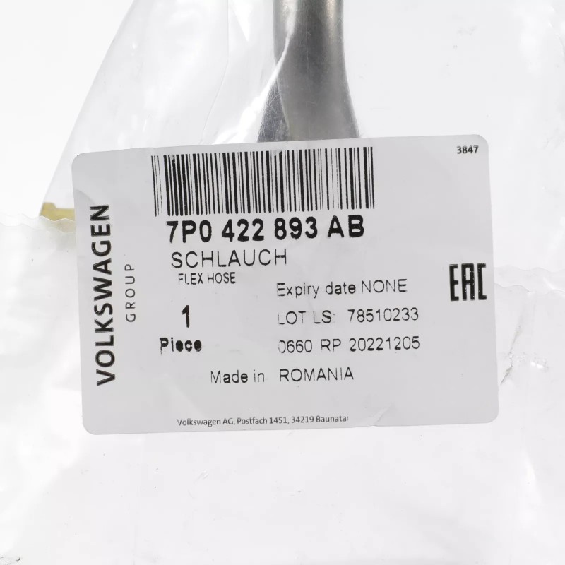 NOUVEAU OEM Volkswagen 2011-2016 Touareg Tuyau de Pression 7P0-422-893-AB