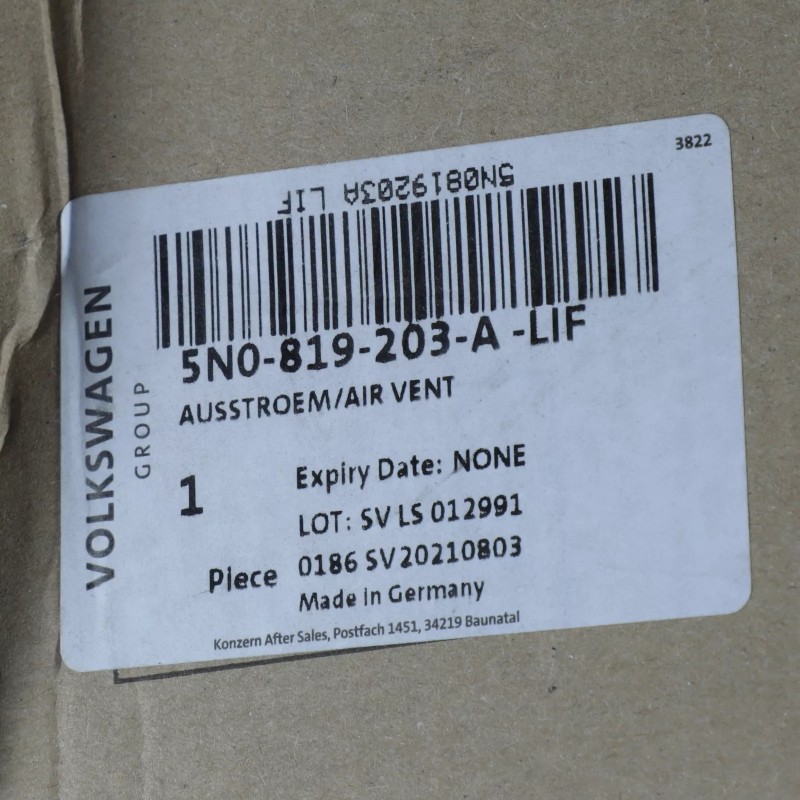 Nouvelle sortie d'air OEM Volkswagen Tiguan 2012-2018 TiguanLimited 5N0-819-203-A-LIF