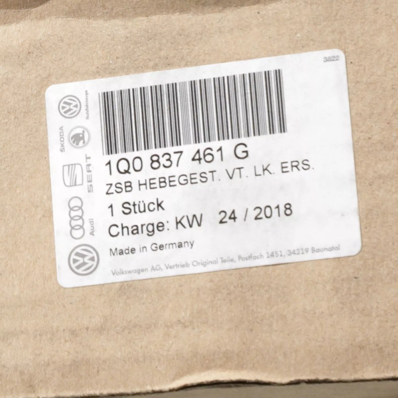 08-16 VW Volkswagen Eos Régulateur de Vitre Électrique Côté Conducteur Avant Pièce d'Origine NEUF