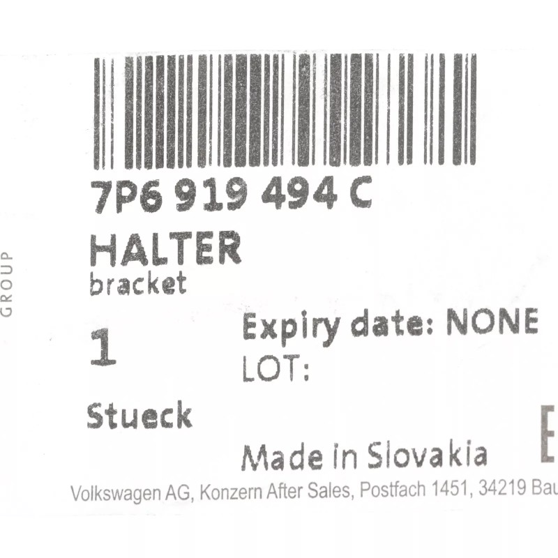 Nouveau support de capteur de stationnement extérieur droit OEM Volkswagen Touareg 2015-2017 7P6-919-494-C