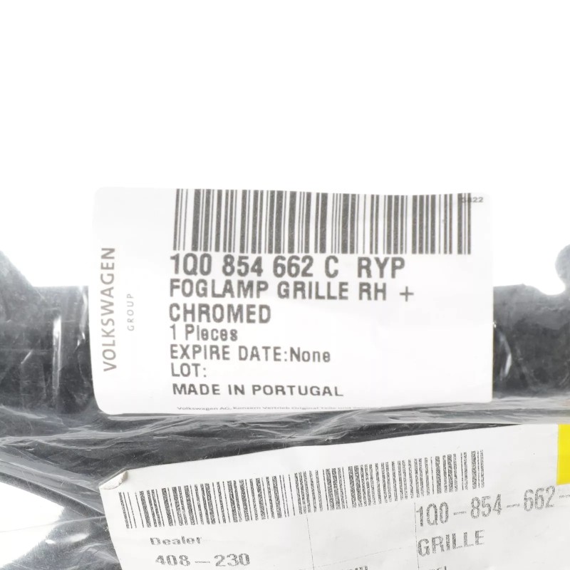 Nouvelle grille extérieure droite OEM Volkswagen Eos 2012-2016 1Q0-854-662-C-RYP