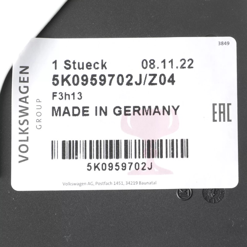 NOUVEAU MOTEUR DE FENÊTRE ÉLECTRIQUE DROIT OEM Volkswagen 2010-2014 GTI Golf 5K0-959-702-J-Z04