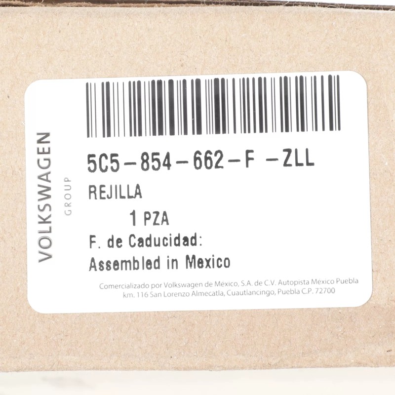 Nouvelle grille extérieure droite OEM Volkswagen Beetle 2018-2019 5C5-854-662-F-ZLL