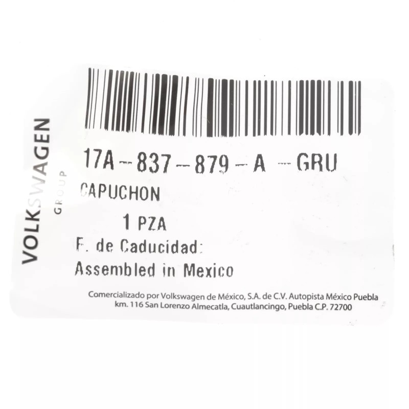 Capuchon de poignée de porte extérieure gauche OEM neuf Volkswagen Jetta 2019-23 17A-837-879-A-GRU