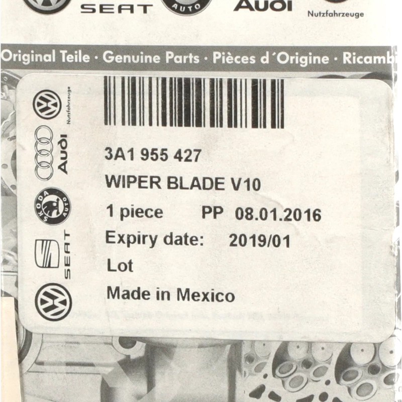 Balai d'essuie-glace côté conducteur OEM neuf VW Volkswagen 1991-2006 3A1-955-427