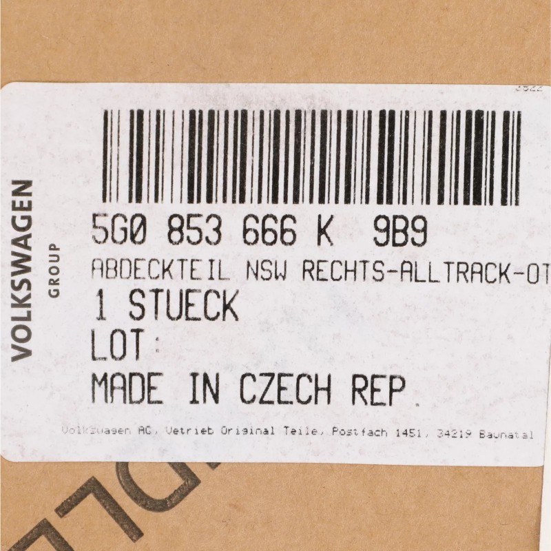 Nouvelle grille avant inférieure extérieure côté conducteur droit pour VW Volkswagen Golf Alltrack 2017