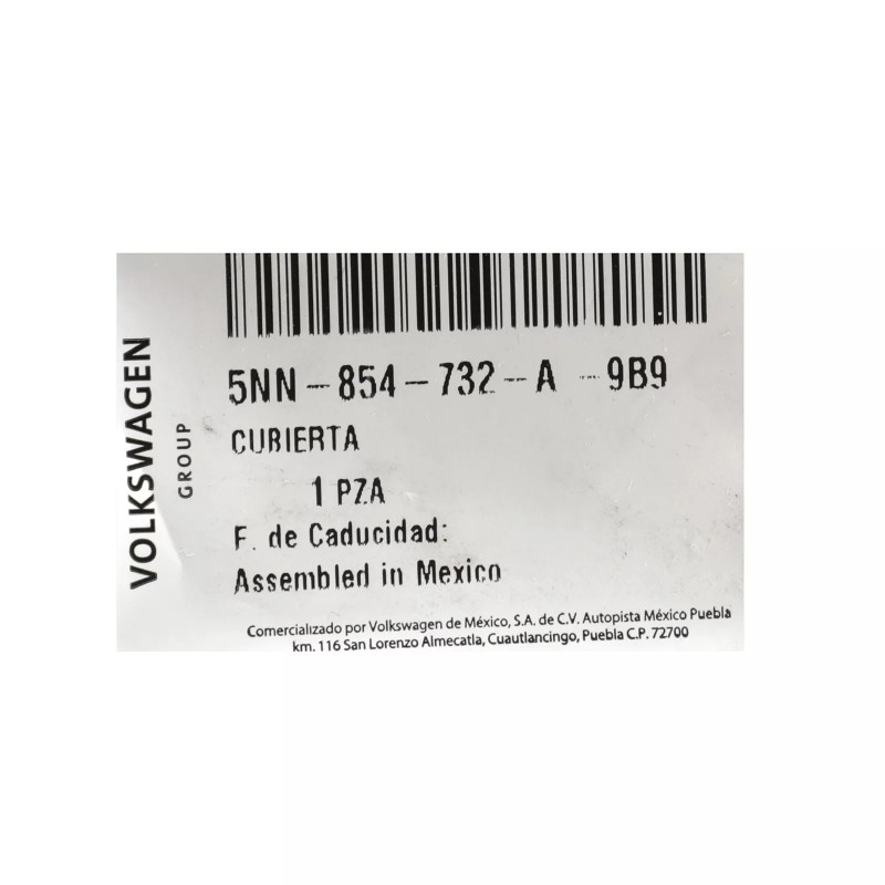 Moulure d'aile de roue Volkswagen Tiguan 2018-2021 NEUF 5NN-854-732-A-9B9